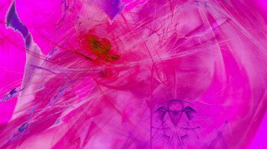 Fantezi kaotik renkli fraktal desen. Soyut Fraktal şekiller. 3D render resimde arka plan veya duvar kağıdı