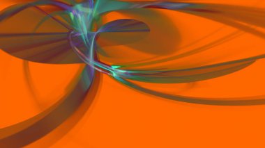 Fantezi kaotik renkli fraktal desen. Soyut Fraktal şekiller. 3D render resimde arka plan veya duvar kağıdı