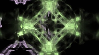 Fantezi kaotik renkli fraktal desen. Soyut Fraktal şekiller. 3D render resimde arka plan veya duvar kağıdı