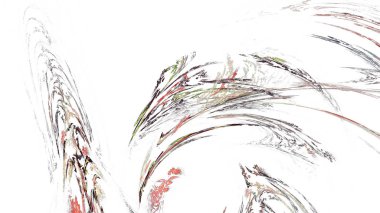 Fantezi kaotik renkli fraktal desen. Soyut Fraktal şekiller. 3D render resimde arka plan veya duvar kağıdı