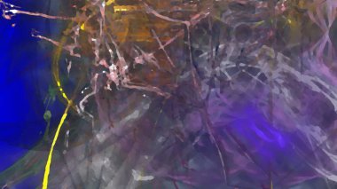 Fantezi kaotik renkli fraktal desen. Soyut Fraktal şekiller. 3D render resimde arka plan veya duvar kağıdı