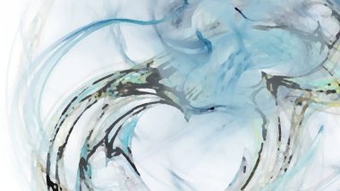 Fantezi kaotik renkli fraktal desen. Soyut Fraktal şekiller. 3D render resimde arka plan veya duvar kağıdı