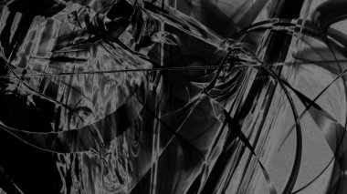 Fantezi kaotik renkli fraktal desen. Soyut Fraktal şekiller. 3D render resimde arka plan veya duvar kağıdı