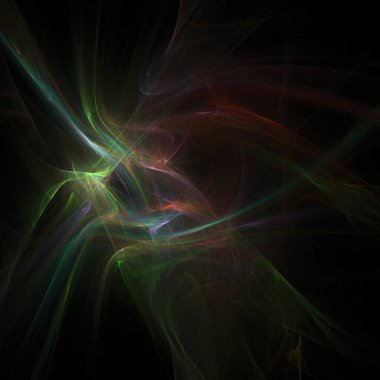 Fantezi kaotik renkli fraktal desen. Soyut Fraktal şekiller. 3D render resimde arka plan veya duvar kağıdı