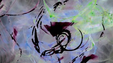 Fantezi kaotik renkli fraktal desen. Soyut Fraktal şekiller. 3D render resimde arka plan veya duvar kağıdı