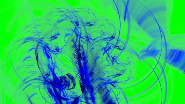 Fantezi kaotik renkli fraktal desen. Soyut Fraktal şekiller. 3D render resimde arka plan veya duvar kağıdı