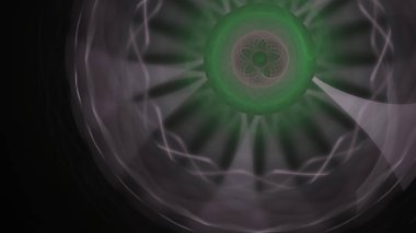 Fantezi kaotik renkli fraktal desen. Soyut Fraktal şekiller. 3D render resimde arka plan veya duvar kağıdı