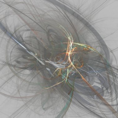 Fantezi kaotik renkli fraktal desen. Soyut Fraktal şekiller. 3D render resimde arka plan veya duvar kağıdı