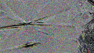 Fantezi kaotik renkli fraktal desen. Soyut Fraktal şekiller. 3D render resimde arka plan veya duvar kağıdı