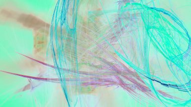 Fantezi kaotik renkli fraktal desen. Soyut Fraktal şekiller. 3D render resimde arka plan veya duvar kağıdı