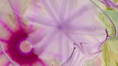 Fantezi kaotik renkli fraktal desen. Soyut Fraktal şekiller. 3D render resimde arka plan veya duvar kağıdı