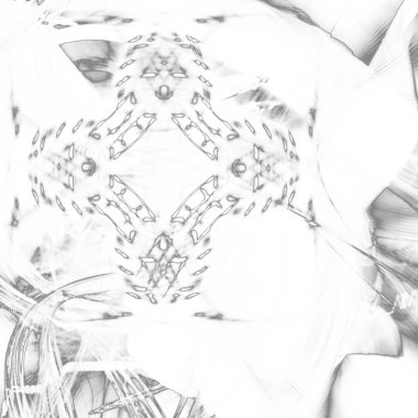 Fantezi kaotik renkli fraktal desen. Soyut Fraktal şekiller. 3D render resimde arka plan veya duvar kağıdı