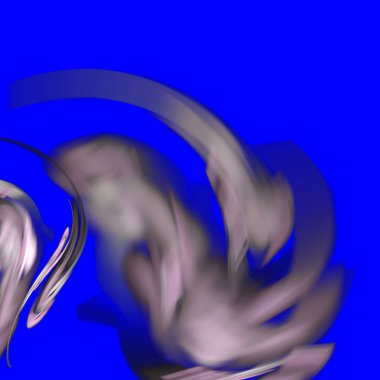 Fantezi kaotik renkli fraktal desen. Soyut Fraktal şekiller. 3D render resimde arka plan veya duvar kağıdı