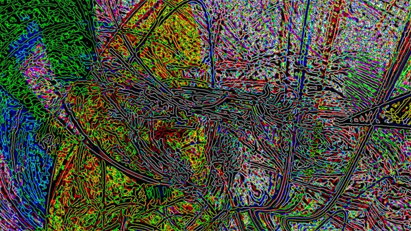 Fantastisk kaotisk, fargerik fraktalmønster. Abstrakte fraktalformer. Bakgrunn eller tapeter for 3D-gjengivelse – stockfoto