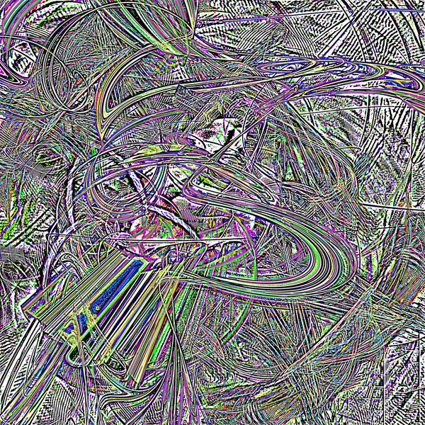 Fantasie chaotische kleurrijke fractale patroon. Abstracte fractale vormen. 3D rendering afbeelding achtergrond of behang — Stockfoto