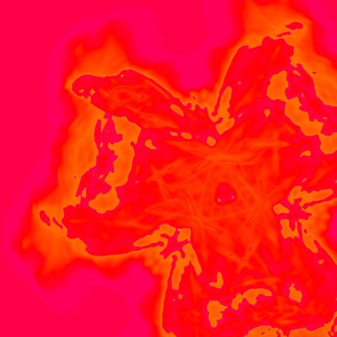 Fantezi kaotik renkli fraktal desen. Soyut Fraktal şekiller. 3D render resimde arka plan veya duvar kağıdı