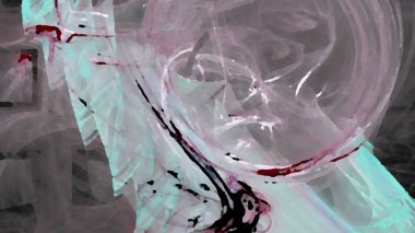 Fantezi kaotik renkli fraktal desen. Soyut Fraktal şekiller. 3D render resimde arka plan veya duvar kağıdı