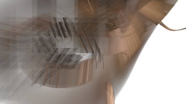 Fantezi kaotik renkli fraktal desen. Soyut Fraktal şekiller. 3D render resimde arka plan veya duvar kağıdı