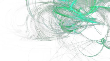 Fantezi kaotik renkli fraktal desen. Soyut Fraktal şekiller. 3D render resimde arka plan veya duvar kağıdı