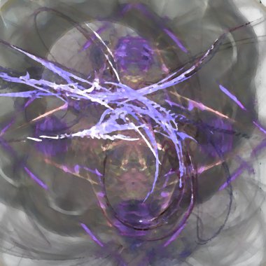 Fantezi kaotik renkli fraktal desen. Soyut Fraktal şekiller. 3D render resimde arka plan veya duvar kağıdı