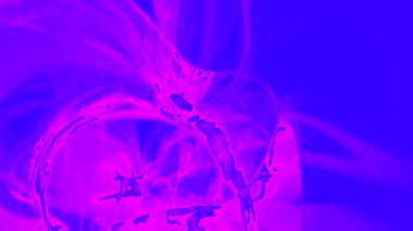 Fantezi kaotik renkli fraktal desen. Soyut Fraktal şekiller. 3D render resimde arka plan veya duvar kağıdı