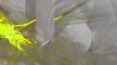 Fantezi kaotik renkli fraktal desen. Soyut Fraktal şekiller. 3D render resimde arka plan veya duvar kağıdı