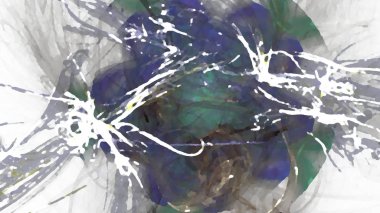 Fantezi kaotik renkli fraktal desen. Soyut Fraktal şekiller. 3D render resimde arka plan veya duvar kağıdı