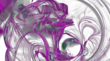 Fantezi kaotik renkli fraktal desen. Soyut Fraktal şekiller. 3D render resimde arka plan veya duvar kağıdı