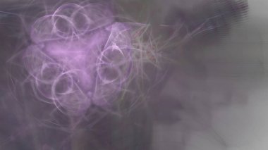 Fantezi kaotik renkli fraktal desen. Soyut Fraktal şekiller. 3D render resimde arka plan veya duvar kağıdı