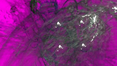 Fantezi kaotik renkli fraktal desen. Soyut Fraktal şekiller. 3D render resimde arka plan veya duvar kağıdı