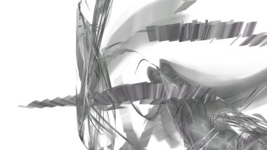 Fantezi kaotik renkli fraktal desen. Soyut Fraktal şekiller. 3D render resimde arka plan veya duvar kağıdı