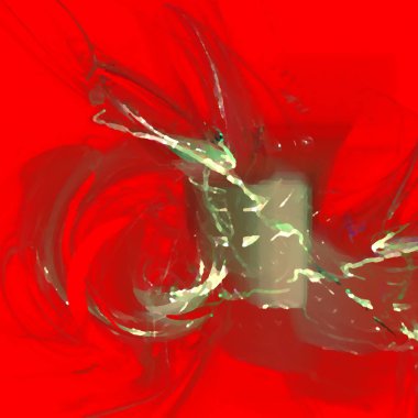 Fantezi kaotik renkli fraktal desen. Soyut Fraktal şekiller. 3D render resimde arka plan veya duvar kağıdı