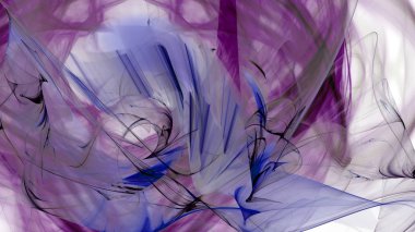 Fantezi kaotik renkli fraktal desen. Soyut Fraktal şekiller. 3D render resimde arka plan veya duvar kağıdı