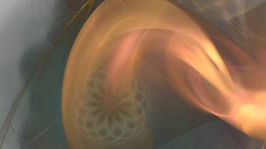 Fantezi kaotik renkli fraktal desen. Soyut Fraktal şekiller. 3D render resimde arka plan veya duvar kağıdı