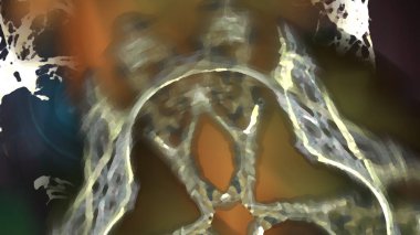 Fantezi kaotik renkli fraktal desen. Soyut Fraktal şekiller. 3D render resimde arka plan veya duvar kağıdı