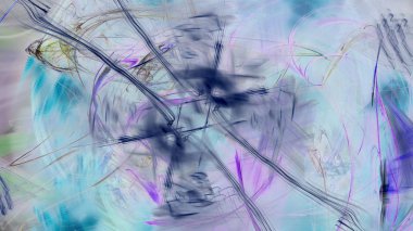 Fantezi kaotik renkli fraktal desen. Soyut Fraktal şekiller. 3D render resimde arka plan veya duvar kağıdı