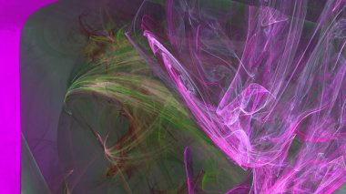 Fantezi kaotik renkli fraktal desen. Soyut Fraktal şekiller. 3D render resimde arka plan veya duvar kağıdı