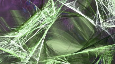 Fantezi kaotik renkli fraktal desen. Soyut Fraktal şekiller. 3D render resimde arka plan veya duvar kağıdı