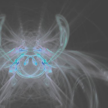 Fantezi kaotik renkli fraktal desen. Soyut Fraktal şekiller. 3D render resimde arka plan veya duvar kağıdı