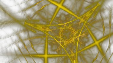 Fantezi kaotik renkli fraktal desen. Soyut Fraktal şekiller. 3D render resimde arka plan veya duvar kağıdı