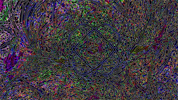 Fantasie chaotische kleurrijke fractale patroon. Abstracte fractale vormen. 3D rendering afbeelding achtergrond of behang — Stockfoto