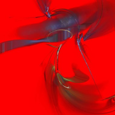 Fantezi kaotik renkli fraktal desen. Soyut Fraktal şekiller. 3D render resimde arka plan veya duvar kağıdı