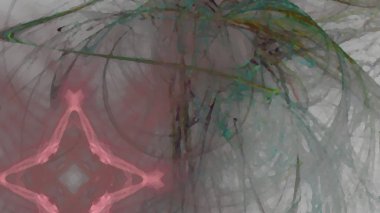 Fantezi kaotik renkli fraktal desen. Soyut Fraktal şekiller. 3D render resimde arka plan veya duvar kağıdı