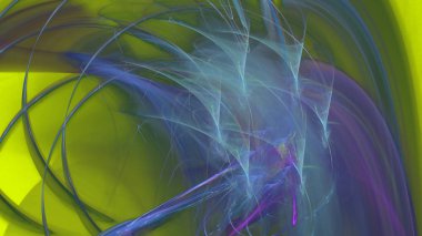 Fantezi kaotik renkli fraktal desen. Soyut Fraktal şekiller. 3D render resimde arka plan veya duvar kağıdı