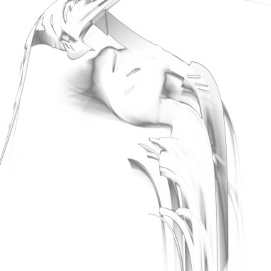 Fantezi kaotik renkli fraktal desen. Soyut Fraktal şekiller. 3D render resimde arka plan veya duvar kağıdı