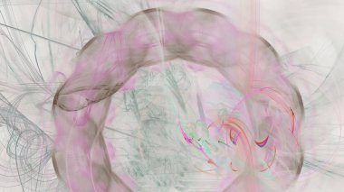 Fantezi kaotik renkli fraktal desen. Soyut Fraktal şekiller. 3D render resimde arka plan veya duvar kağıdı