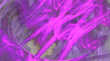 Fantezi kaotik renkli fraktal desen. Soyut Fraktal şekiller. 3D render resimde arka plan veya duvar kağıdı