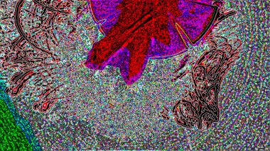 Fantezi kaotik renkli fraktal desen. Soyut Fraktal şekiller. 3D render resimde arka plan veya duvar kağıdı