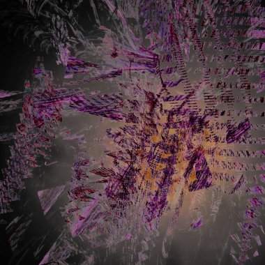 Fantezi kaotik renkli fraktal desen. Soyut Fraktal şekiller. 3D render resimde arka plan veya duvar kağıdı