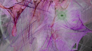 Fantezi kaotik renkli fraktal desen. Soyut Fraktal şekiller. 3D render resimde arka plan veya duvar kağıdı